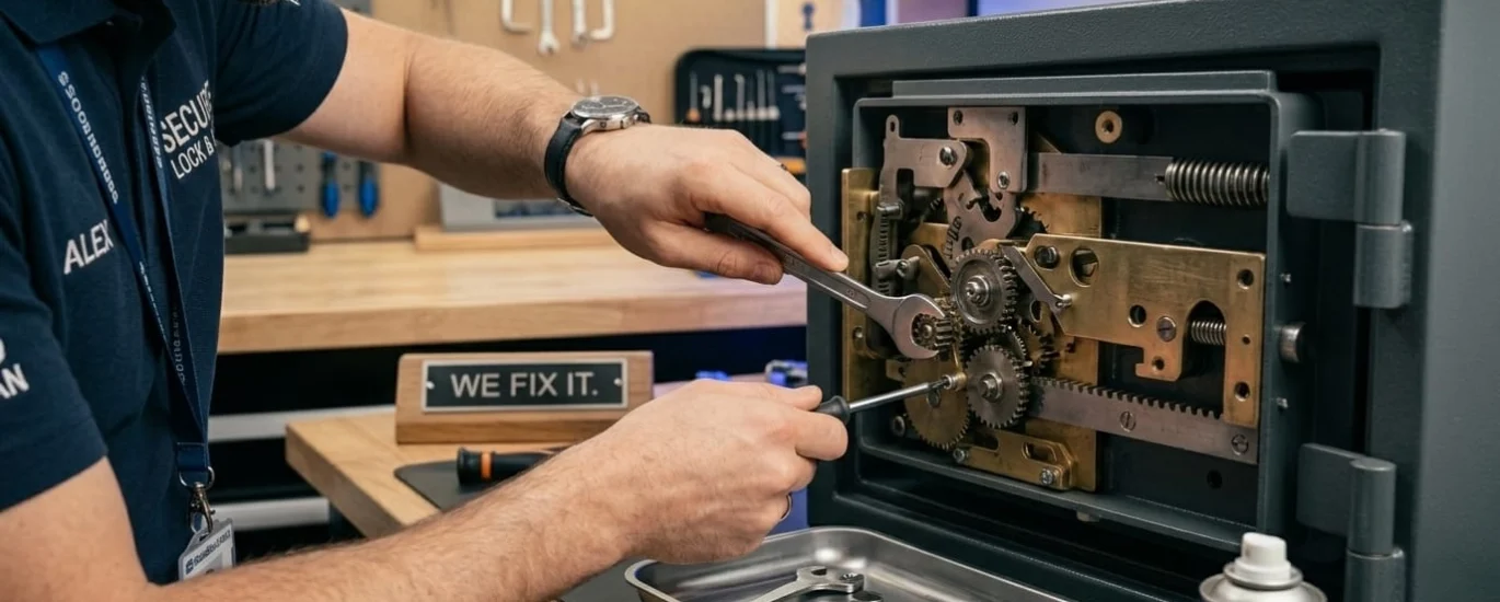 Ahli Mekanik pengunci brankas